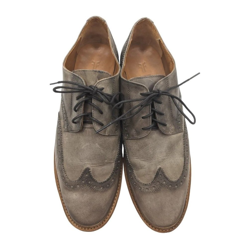 Frye Men's Paul Wingtip Oxford Shoe In Stone Brown 10.5 D